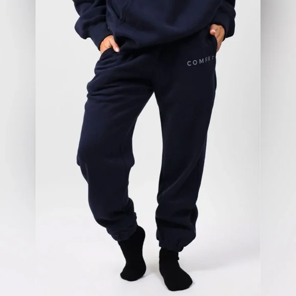 Comfort Navy Blue Joggers Sweatpants Size Small NWOT - Picture 1 of 7